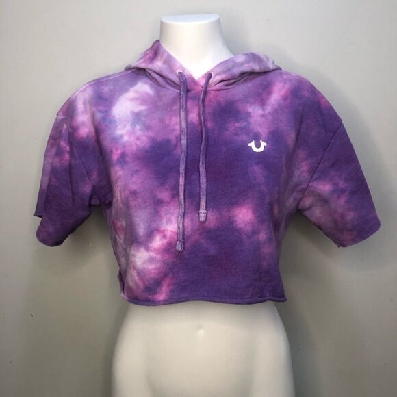 SIZE XS True Religion Cropped Tie Dye  hoody - Picture 3 of 11